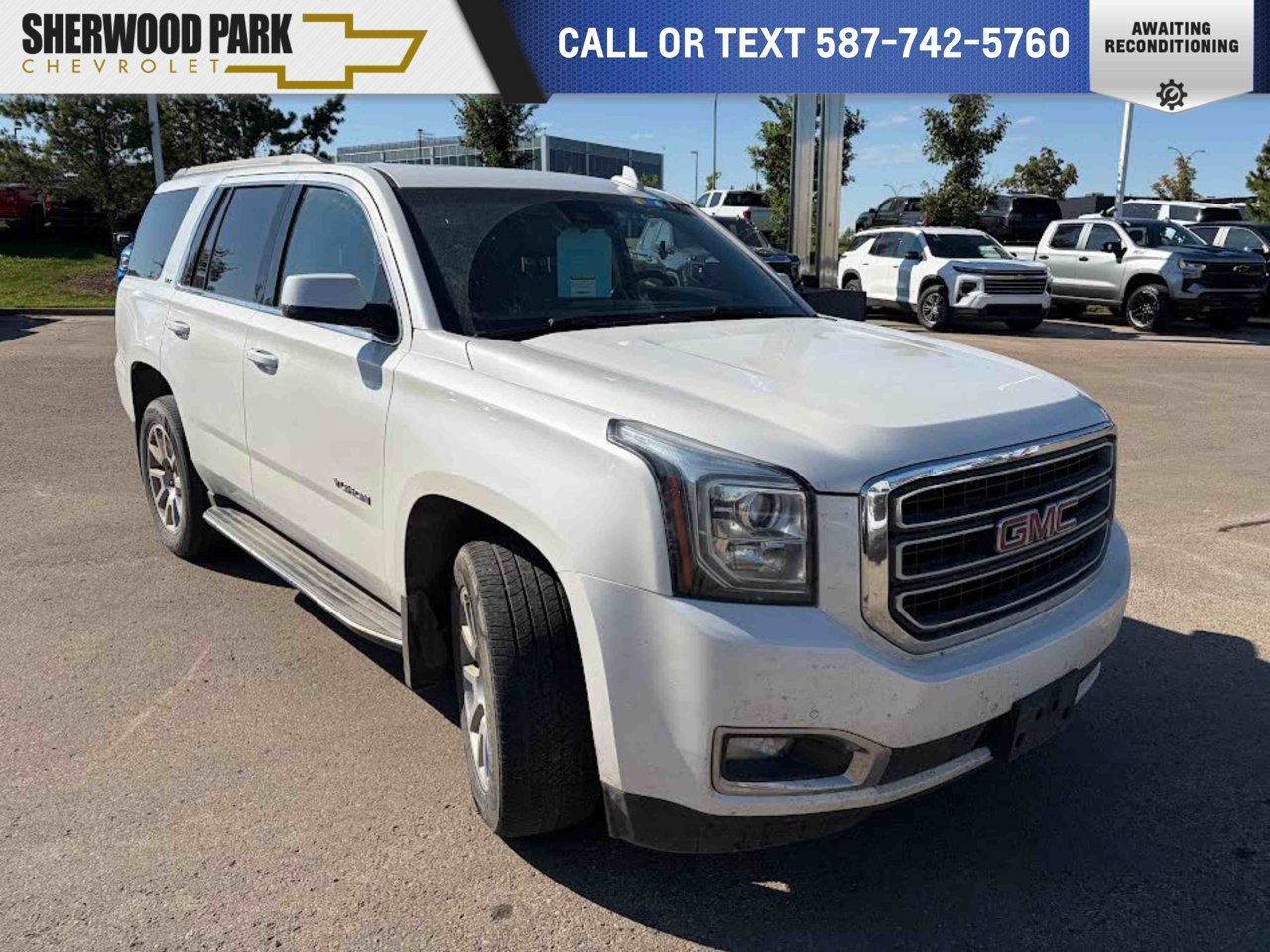 2017 GMC Yukon 4WD 4dr SLT White Sherwood Park - photo #0