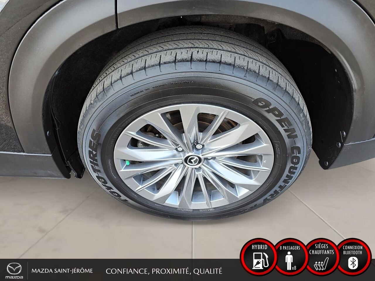 2024 Mazda CX-90 hybride rechargeable GS | 1 PROPRIÉTAIRE | JAMAIS ACCIDENTÉ | HYBRIDE RECHARGEABLE | AWD | DÉMARREUR À DISTANCE Black Saint-Jérôme - photo #10