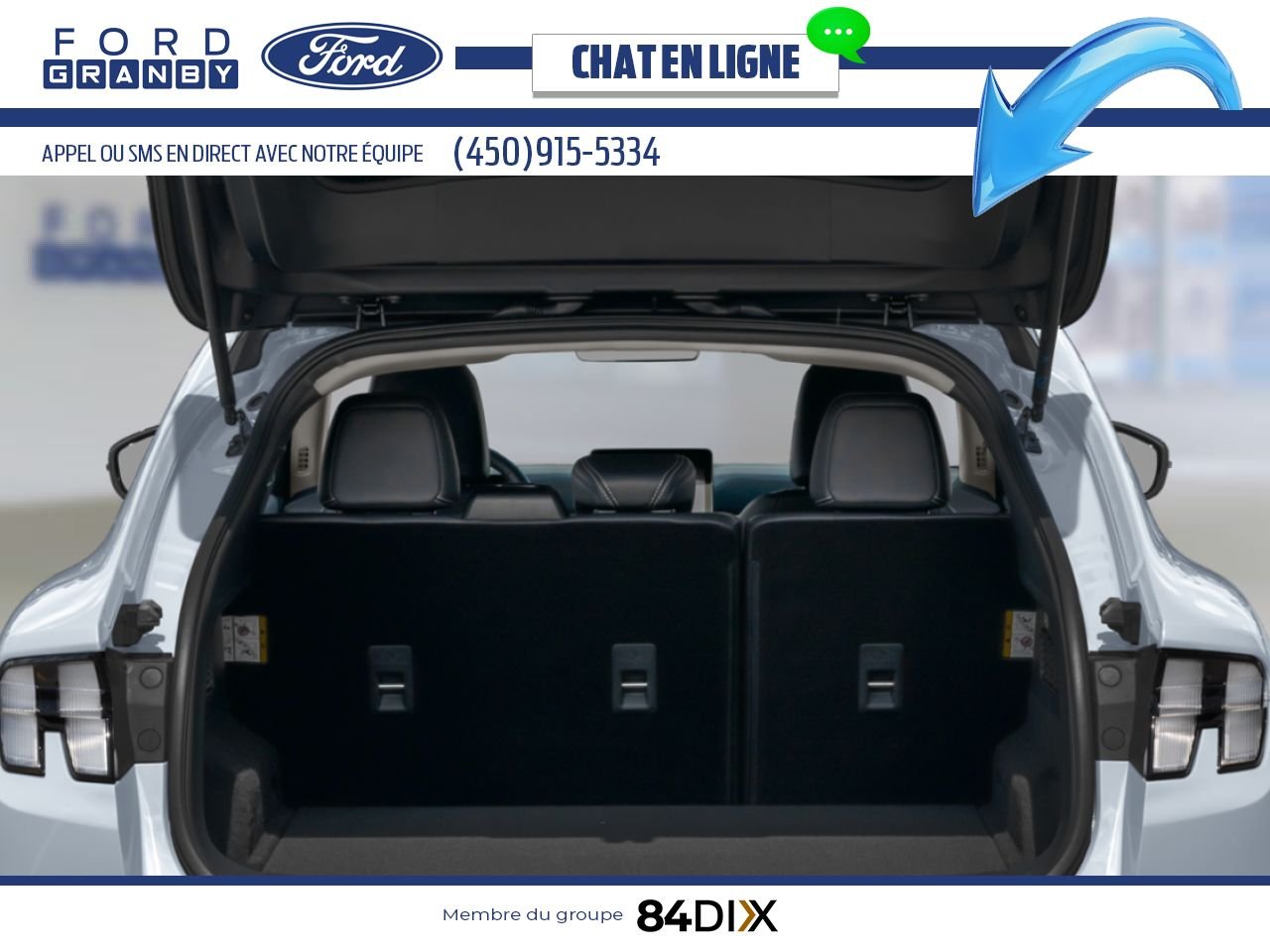 Ford Mustang Mach-E 2025 Blanc astral métallisé trois couches Granby - photo #5