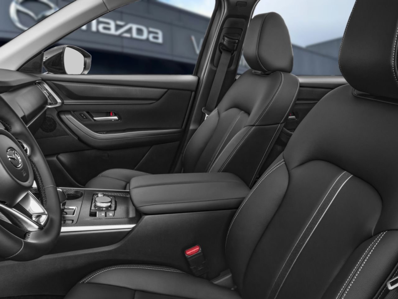 2026 Mazda CX-90 hybride rechargeable GS-L TI, HYBRIDE, SIÈGES CAPITAINES Black Val-David - photo #8