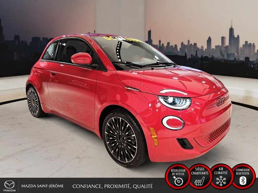 FIAT 500e Édition (RED) | 100 % ÉLECTRIQUE | JAMAIS ACCIDENTÉ 2024 Rouge