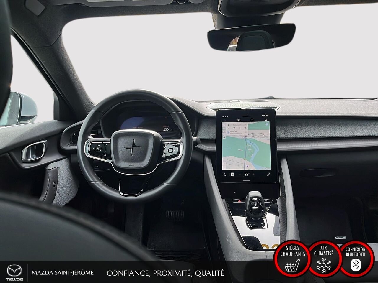 2023 Polestar 2 LONG RANGE DUAL MOTOR | 1 PROPRIÉTAIRE | JAMAIS ACCIDENTÉ | TOIT OUVRANT | CUIR Grey Saint-Jérôme - photo #23