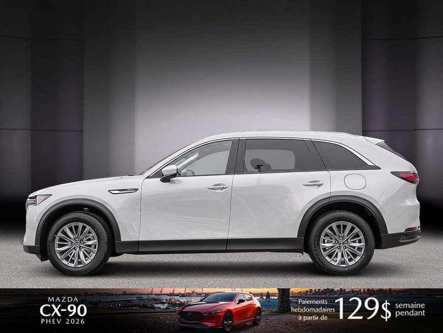 Mazda CX-90 hybride rechargeable 2026 2026 Blanc rhodium métallisé