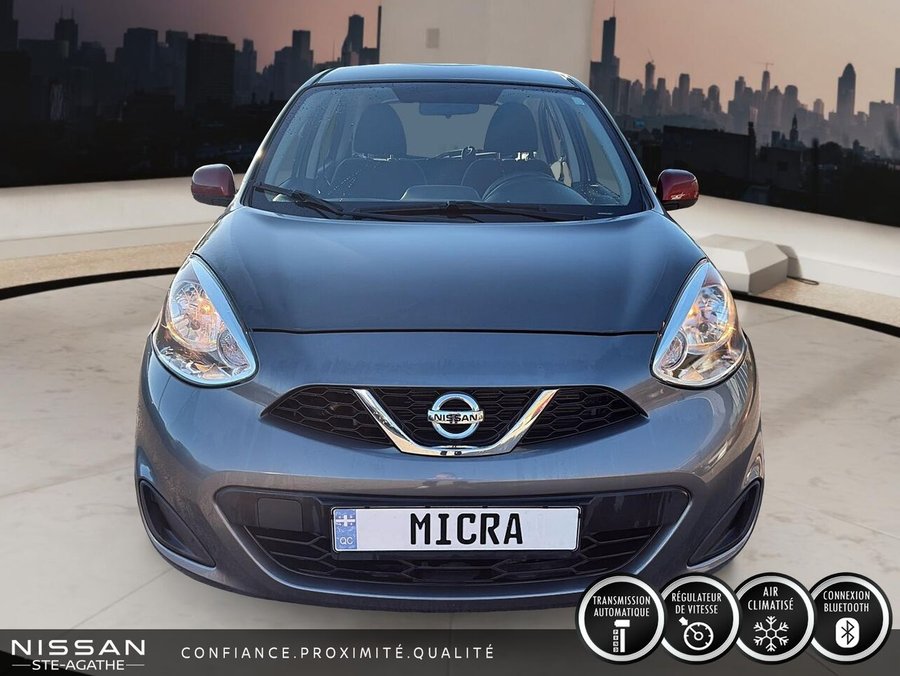Nissan Micra SV | SEULEMENT 25 111 KM | AUTOMATIQUE | 1 PROPRIÉTAIRE | JAMAIS ACCIDENTÉ 2017 Gris