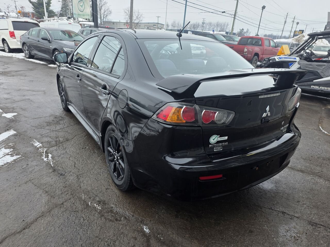 2017 Mitsubishi Lancer Black  - photo #3