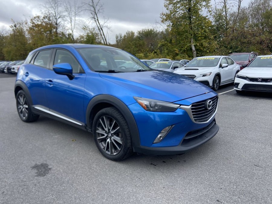 Mazda CX-3 GT | AWD | TOIT OUVRANT | CUIR | CAMERA DE RECUL | GARANTIE 1 AN INCLUSE *579-888-9954* TEXTOS 2016 Bleu