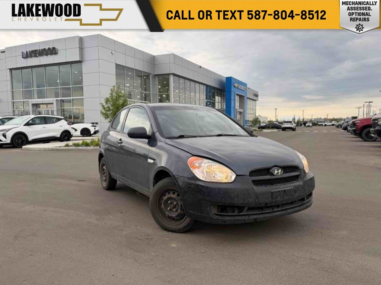 2010 Hyundai Accent 3dr HB Man L Midnight Grey Pearl Sherwood Park - photo #0
