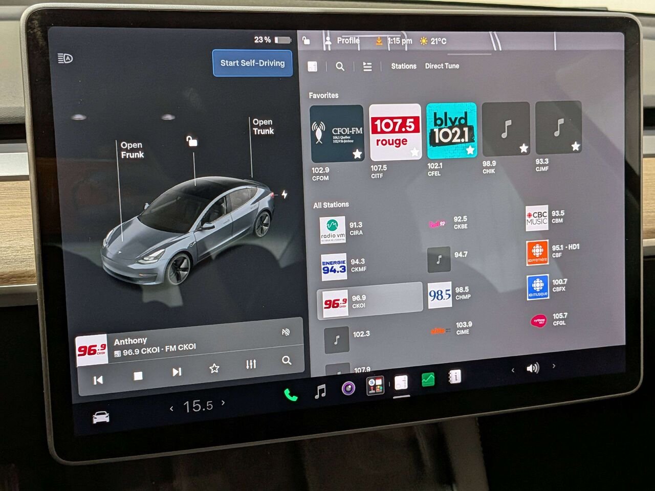 Tesla Model 3 2021 Gris Val-David - photo #24