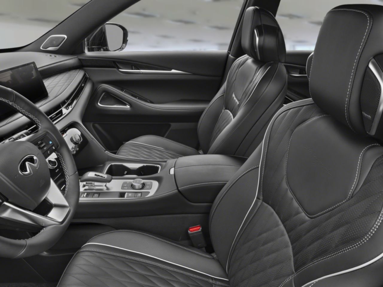 2027 INFINITI QX65 Radiant White/Black Obsidian Blainville - photo #12
