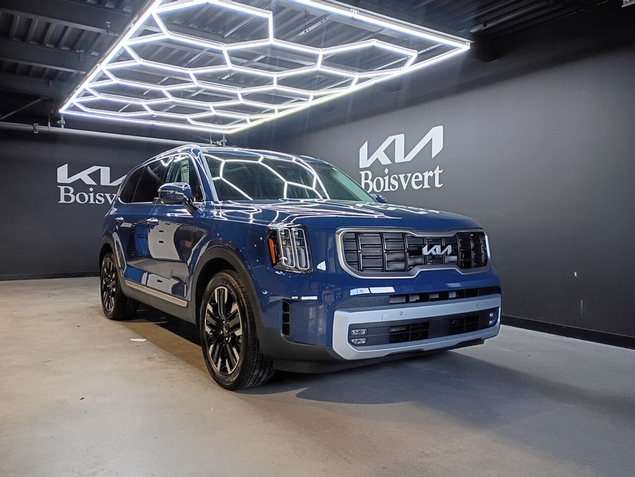 Kia Telluride SX Limited TI avec intérieur noir 2024 Bleu
