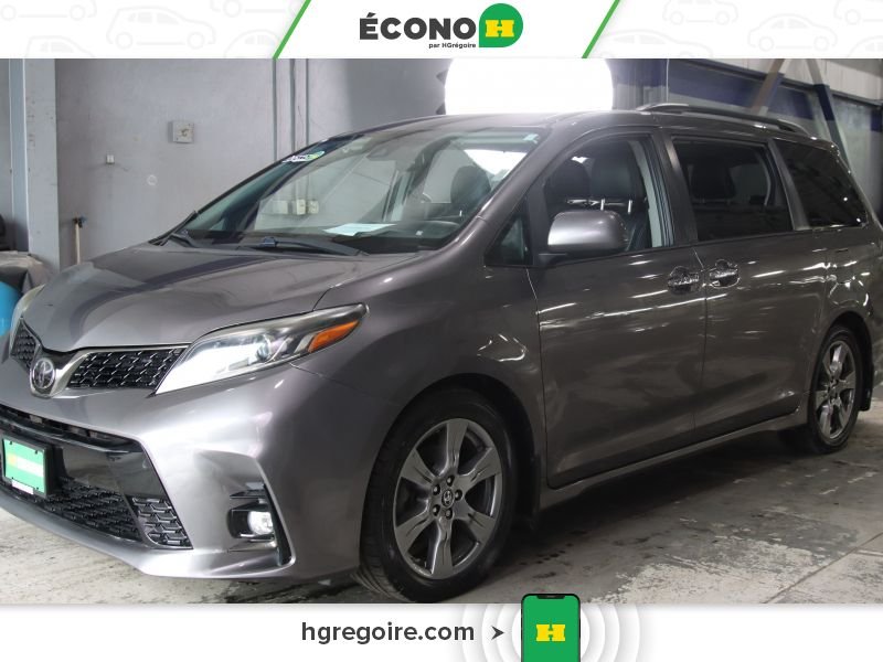 Toyota Sienna SE 8 PASSAGERS CUIR BLUETOOTH CAMÉRA MAGS 2018 Gris