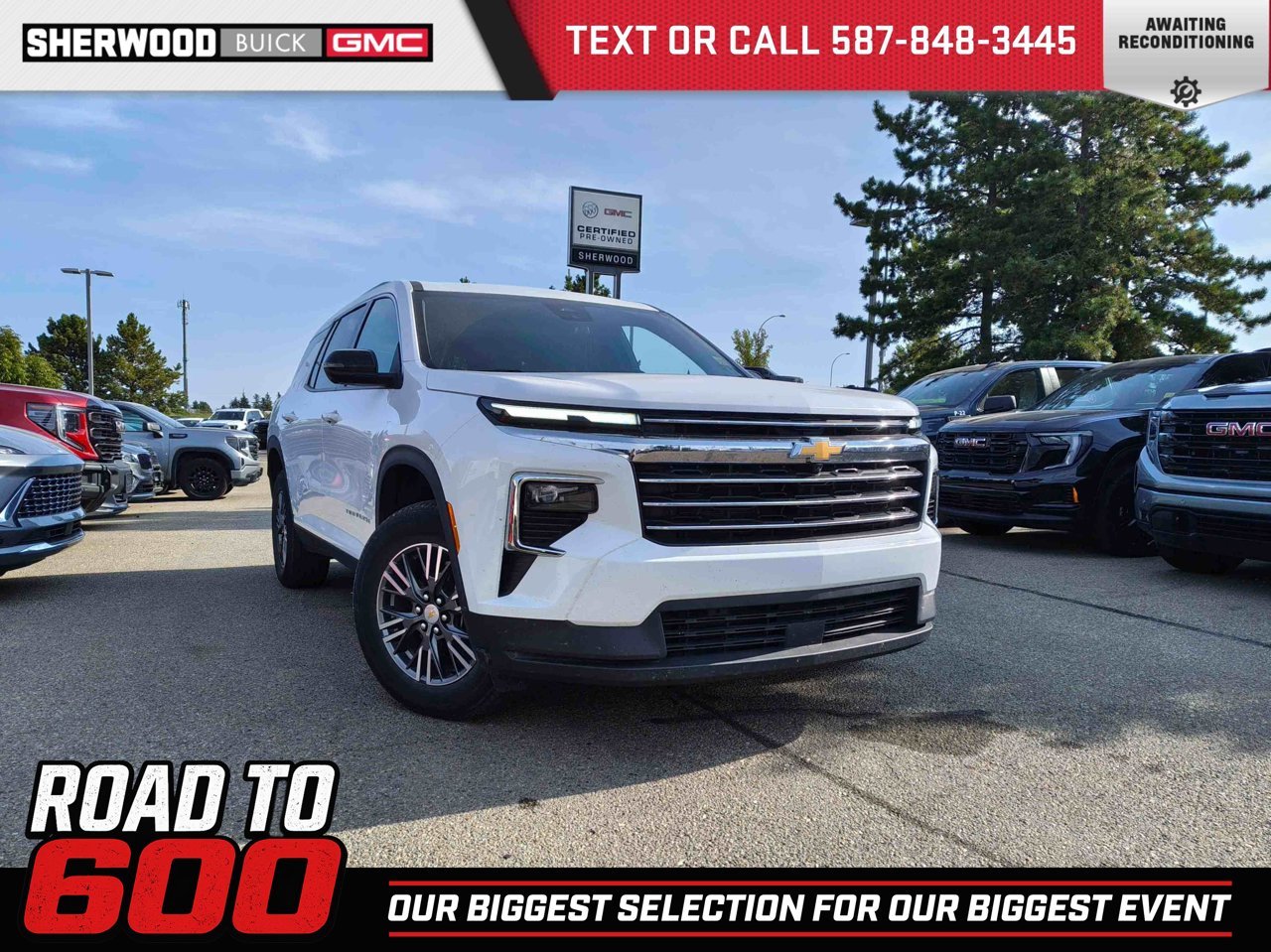 2025 Chevrolet Traverse AWD 4dr LT White Sherwood Park - photo #0