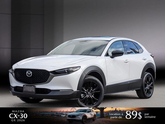 2026 Mazda CX-30 GT turbo Snowflake White Pearl