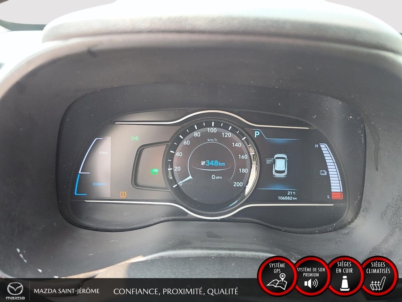 2021 Hyundai Kona Electric White Ste-Agathe des Monts - photo #15