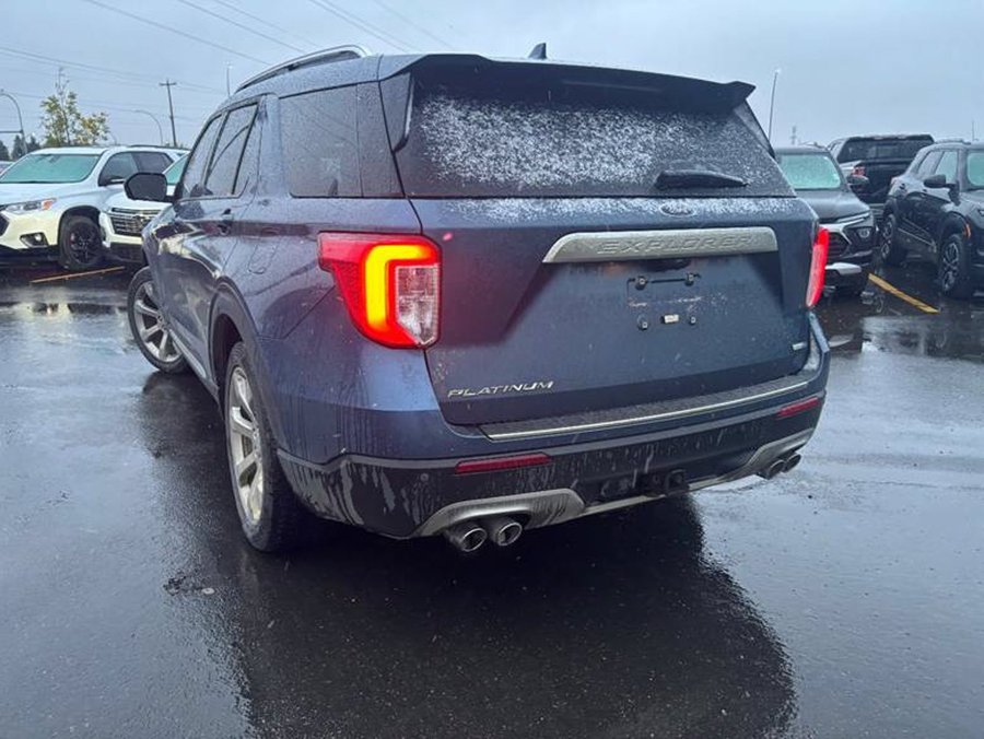 2020 Ford Explorer Platinum 600A 4WD 3.0L EcoBoost 6 Passenger | Heated and Ventilated Leather Bucket Seats Blue