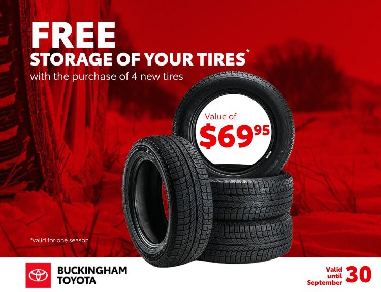 Buckingham toyota promo pneus custom EN