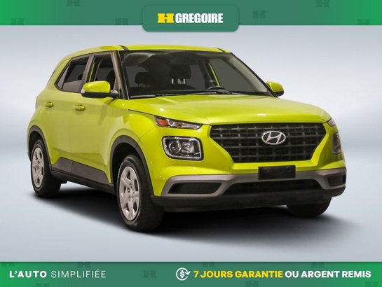2020 Hyundai Venue Essential AUTO AC GR ELECT MAGS CAM RECUL BLEUTOOT Green
