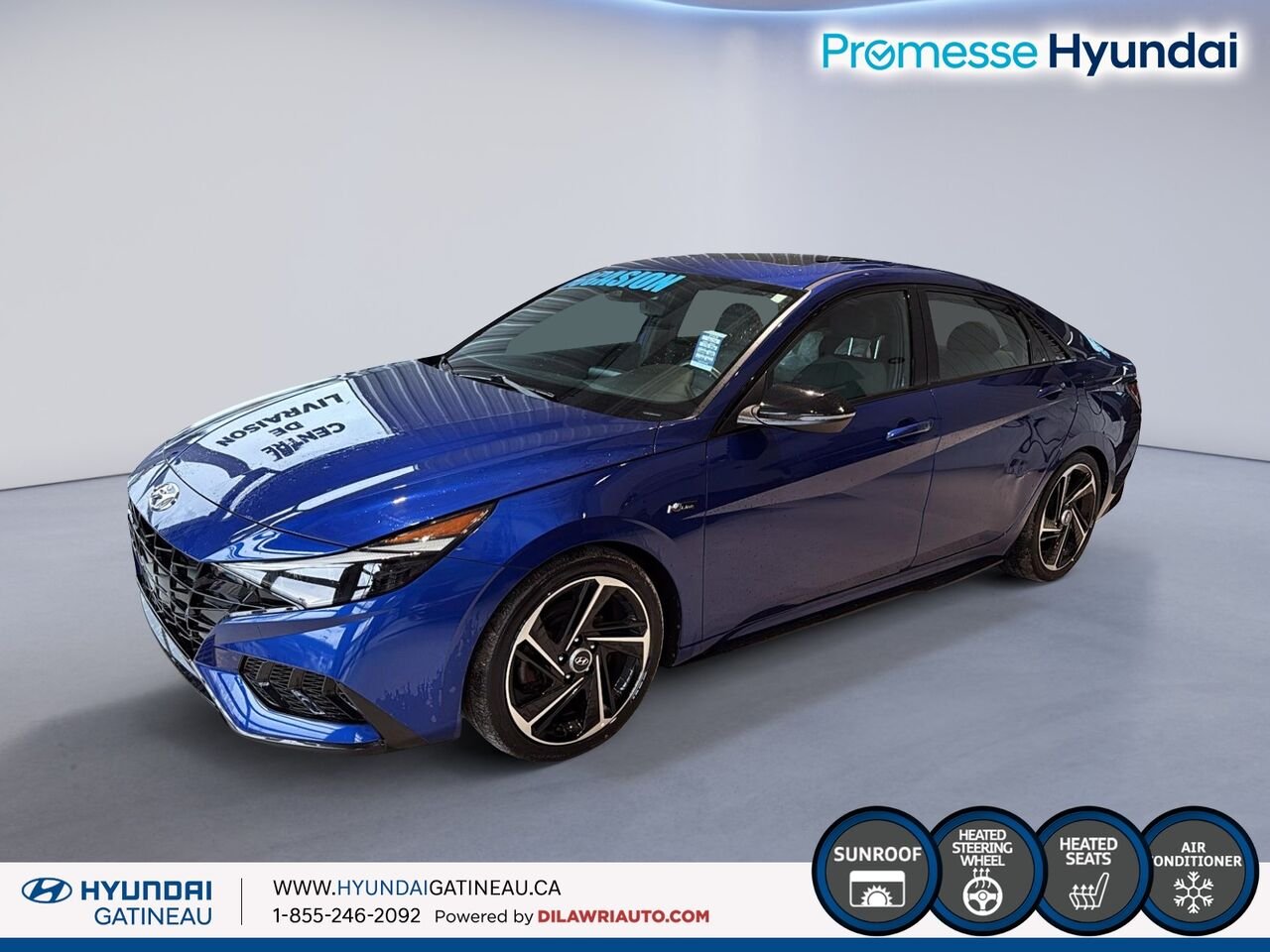 Hyundai Elantra N Line *** cuir , toit ouvrant , navigation*** 2022 Bleu Ottawa & Gatineau - photo #0