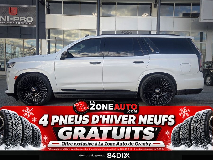 Cadillac Escalade Premium Luxury V8 V8 + ROUES 26'' + UNIQUE 2021 Blanc