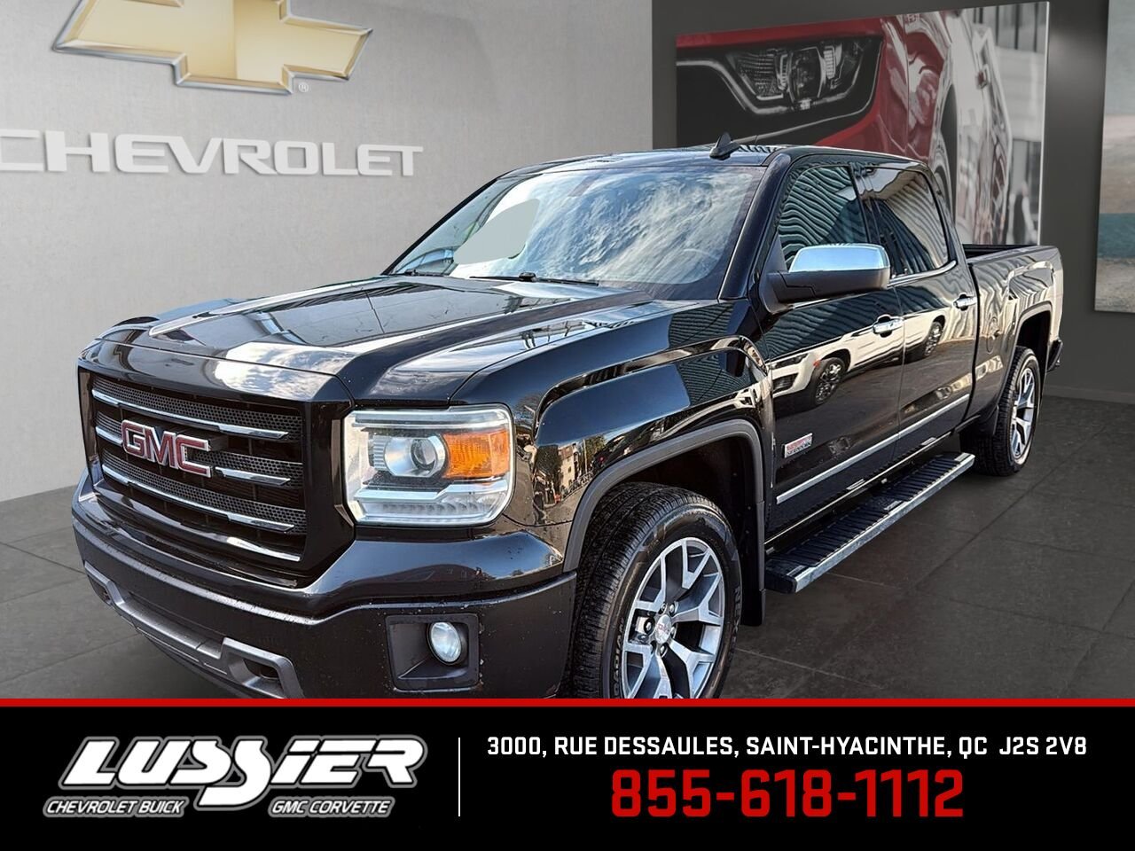 GMC Sierra 1500 SLE cabine multiplace 4RM, 153,0 po 2015 Noir Saint-Hyacinthe - photo #0