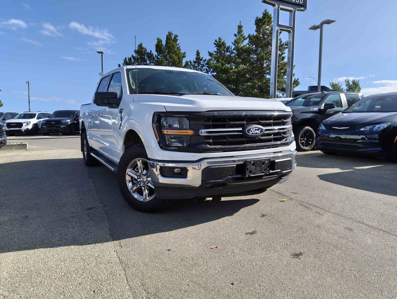 2025 Ford F-150 XLT 4WD SuperCrew 5.5' Box White Sherwood Park - photo #1