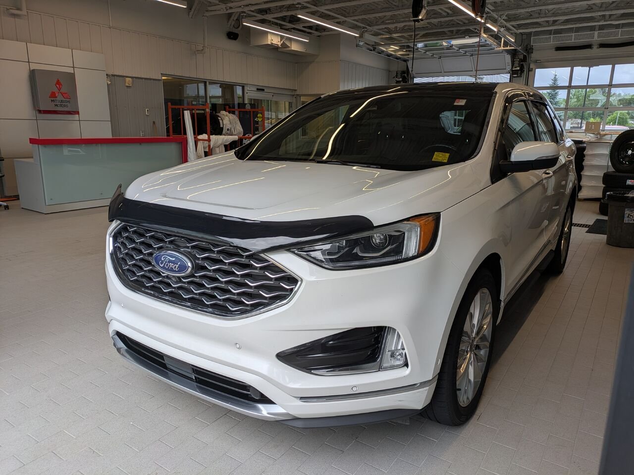 2020 Ford Edge White Gatineau - photo #1
