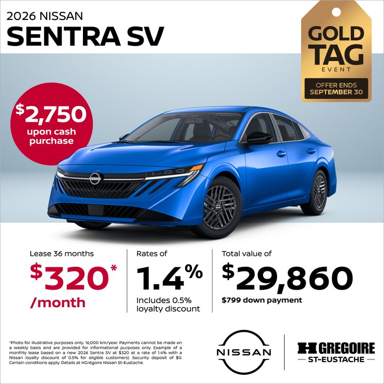 Nissan st eustache promo aout SENTRA SV V2 EN