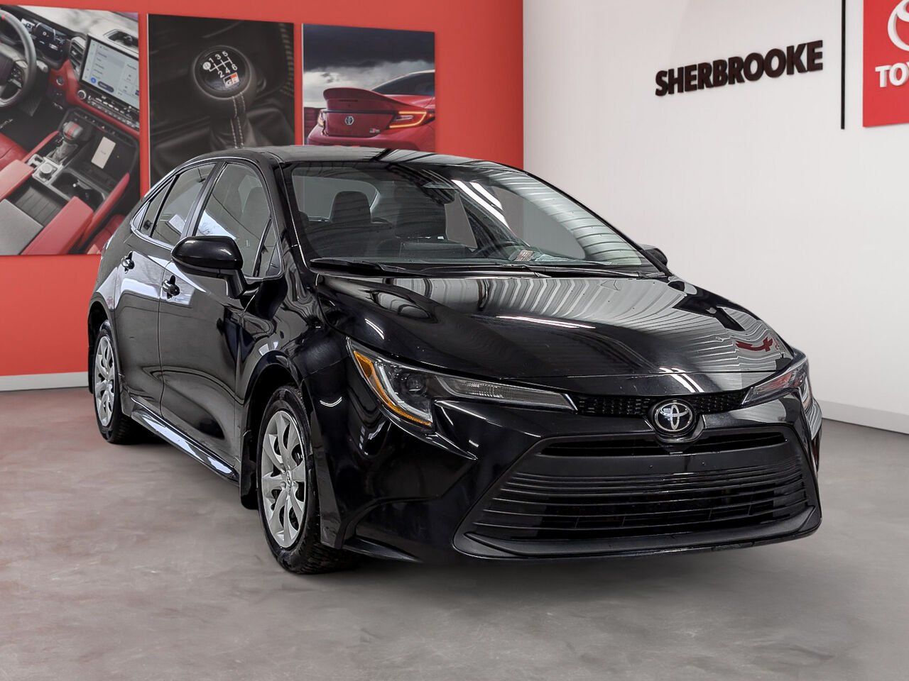 Toyota Corolla LE/SIÈGES CHAUFFANTS/CAMÉRA DE RECUL/BLUETOOTH/AC/ 2023 Noir minuit métallisé Sherbrooke - photo #1