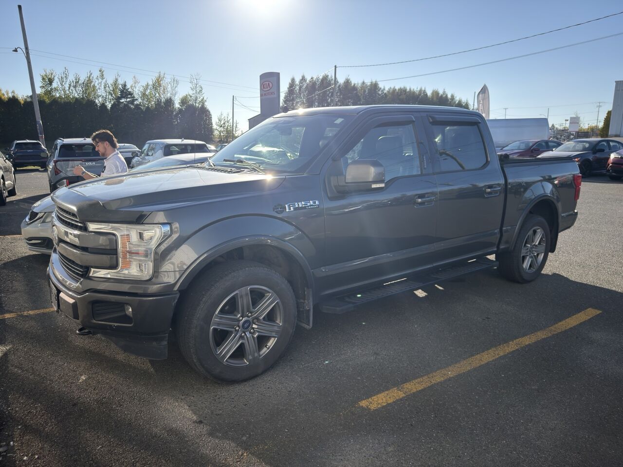 Gray 2019 Ford F-150 Pickup Truck Four-Wheel Drive Automatic