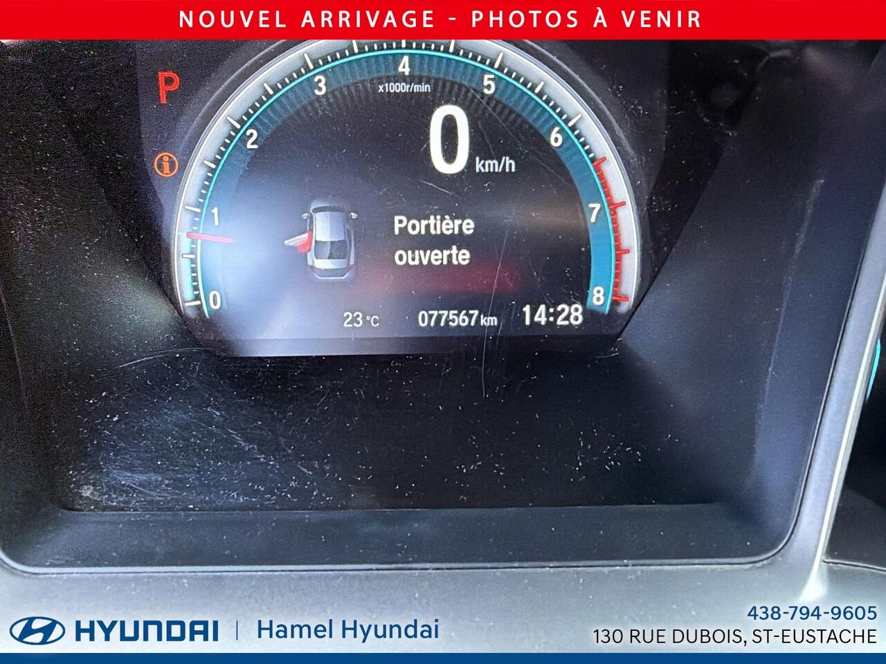 Honda CIVIC 2017 Gris Saint-Eustache - photo #7