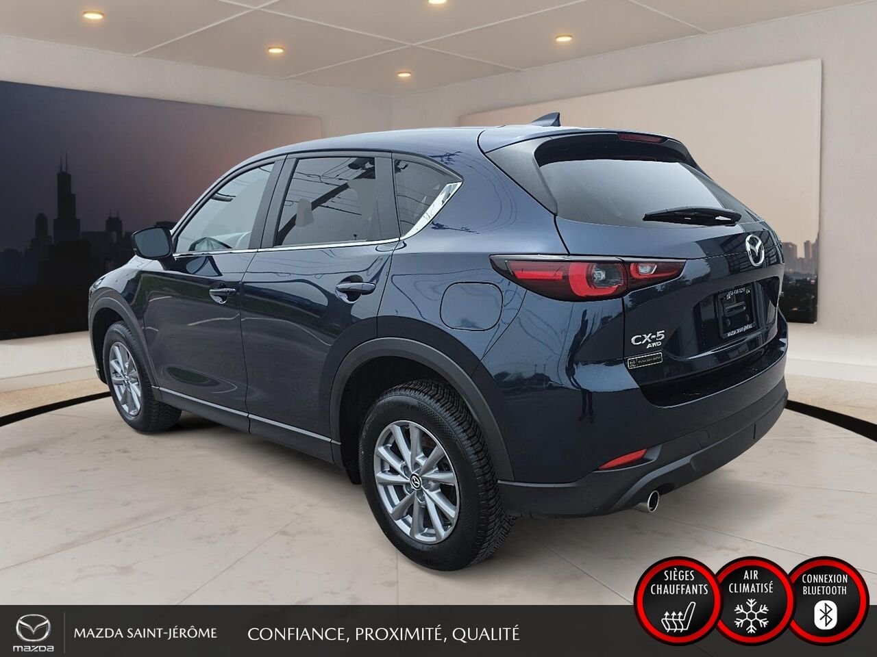 Mazda CX-5 GS | CUIR | AWD | MAGS | 2025 Bleu Saint-Jérôme - photo #7