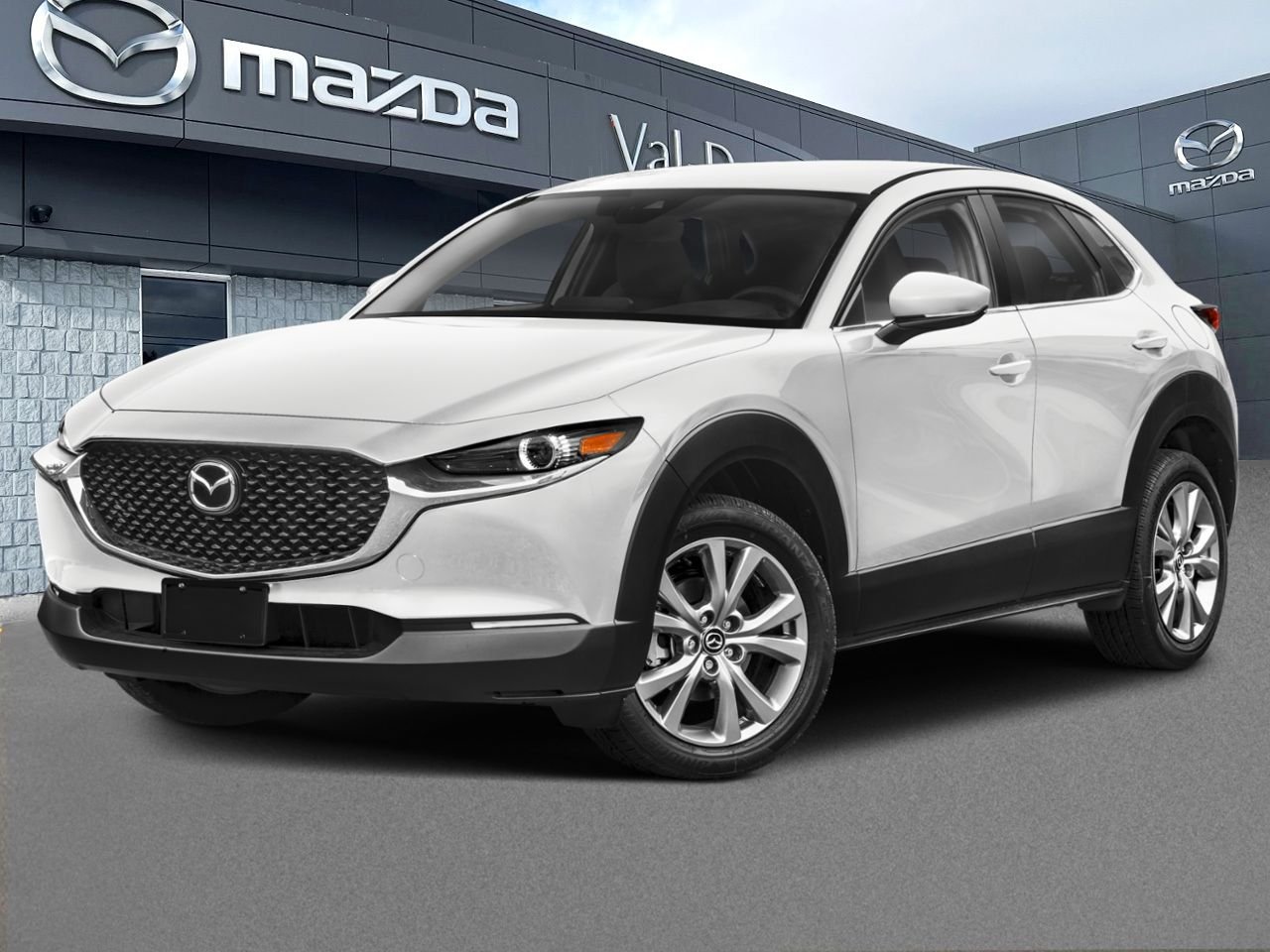 2026 Mazda CX-30 GS, moteur 2,5 L, i-ACTIV AWD, roues 18 po, volant chauffant, climatisation bizone, Apple CarPlay et White Val-David - photo #0