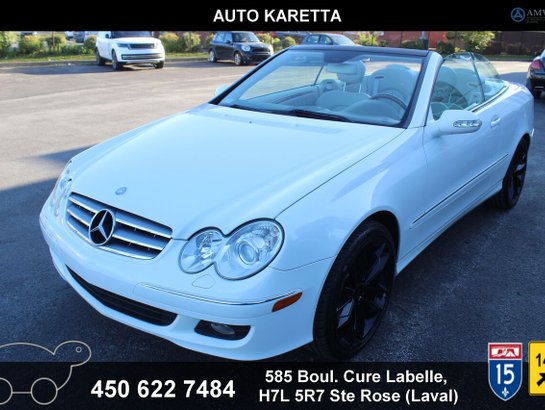 2006 Mercedes-Benz Classe-CLK CLK350 convertible mags & pneus neufs clean carfax White