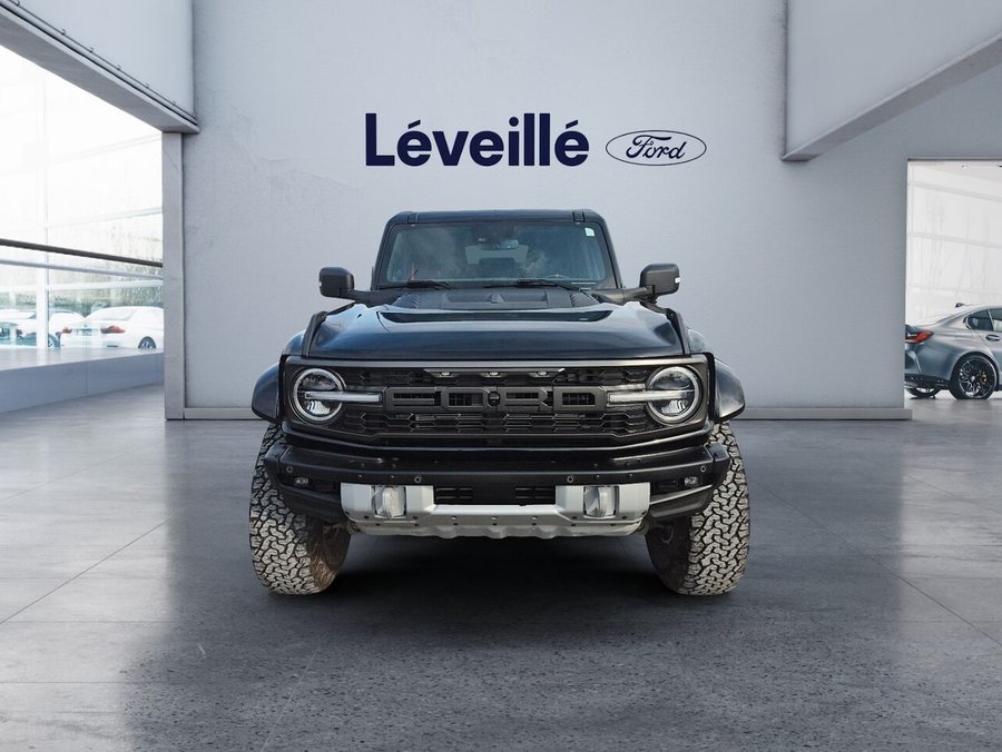Ford Bronco Raptor 4X4 ** CUIR SUEDE ** ENS CARBONE ** TRES RARE ** CARFAX CLEAN ** 2024 Noir