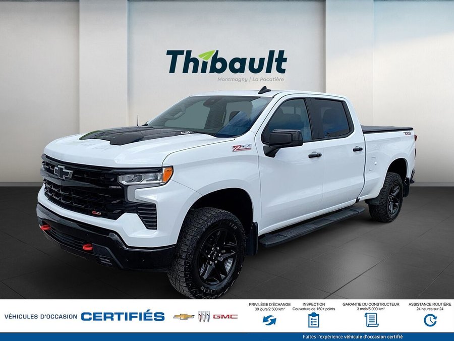 CHEVROLET SILVERADO LT Trail Boss cabine multiplace 4RM 157 po 2024 Blanc