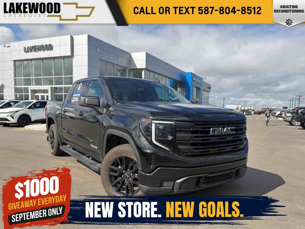 2023 GMC Sierra 1500 4WD Crew Cab 147 Elevation Black Sherwood Park - photo #0