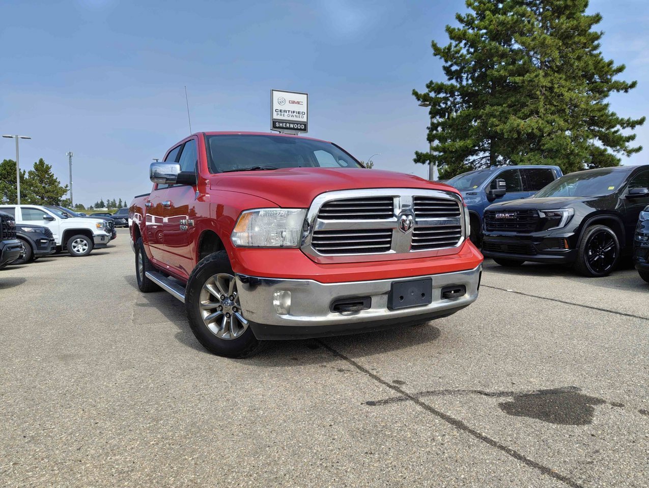 2013 Ram 1500 4WD Crew Cab 140.5 SLT Red Sherwood Park - photo #1
