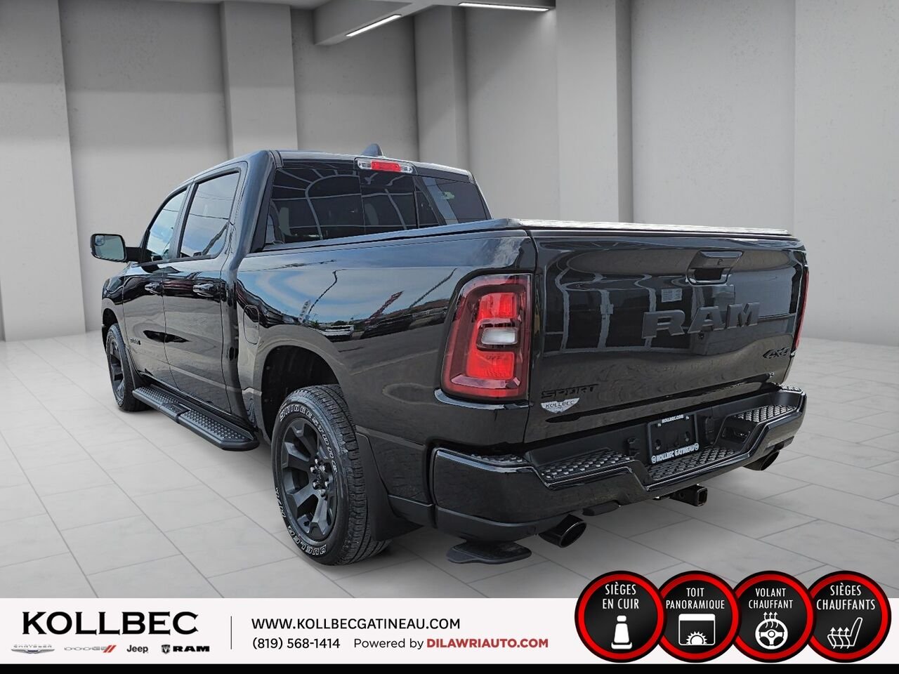 RAM 1500 SPORT 26861 | Sport Crewcab 4x4 2025 Noir Gatineau - photo #18