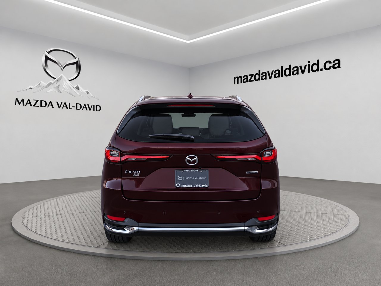 Mazda CX-90 hybride léger Signature 2026 Rouge artisanal métallisé Val-David - photo #3
