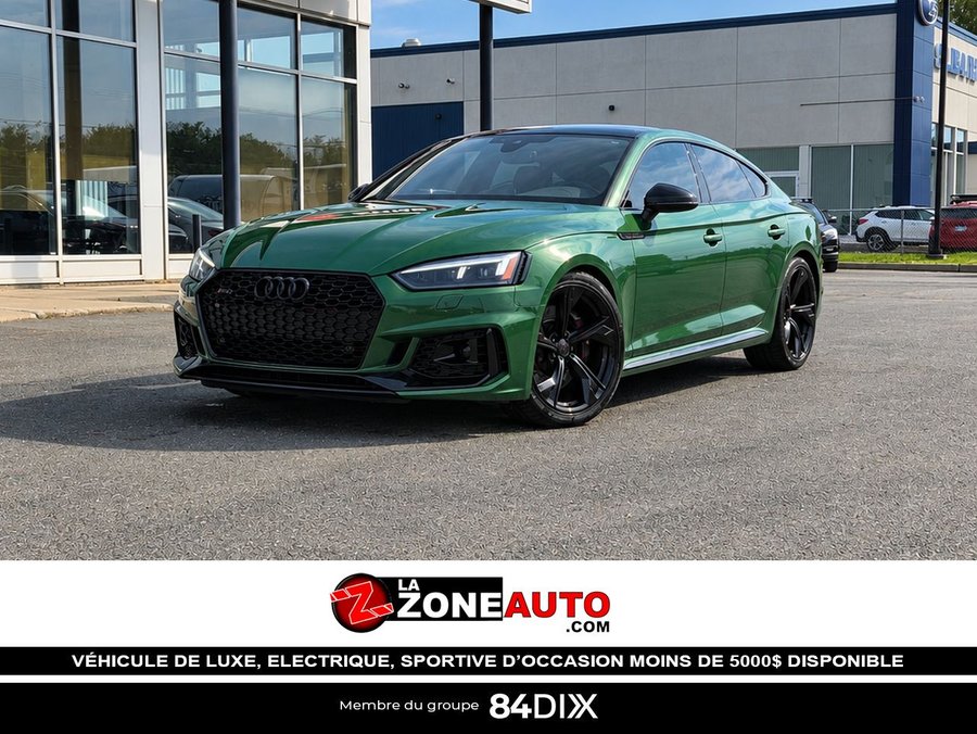 Audi RS 5 Sportback Couleur Rare + Black Optic +jamais accidenté 2019 Vert