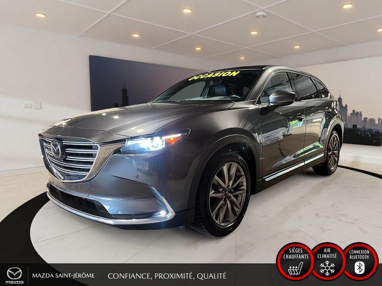 Mazda CX-9 GT | TOIT OUVRANT | CUIR | AWD | 2021 Gris Saint-Jérôme - photo #0