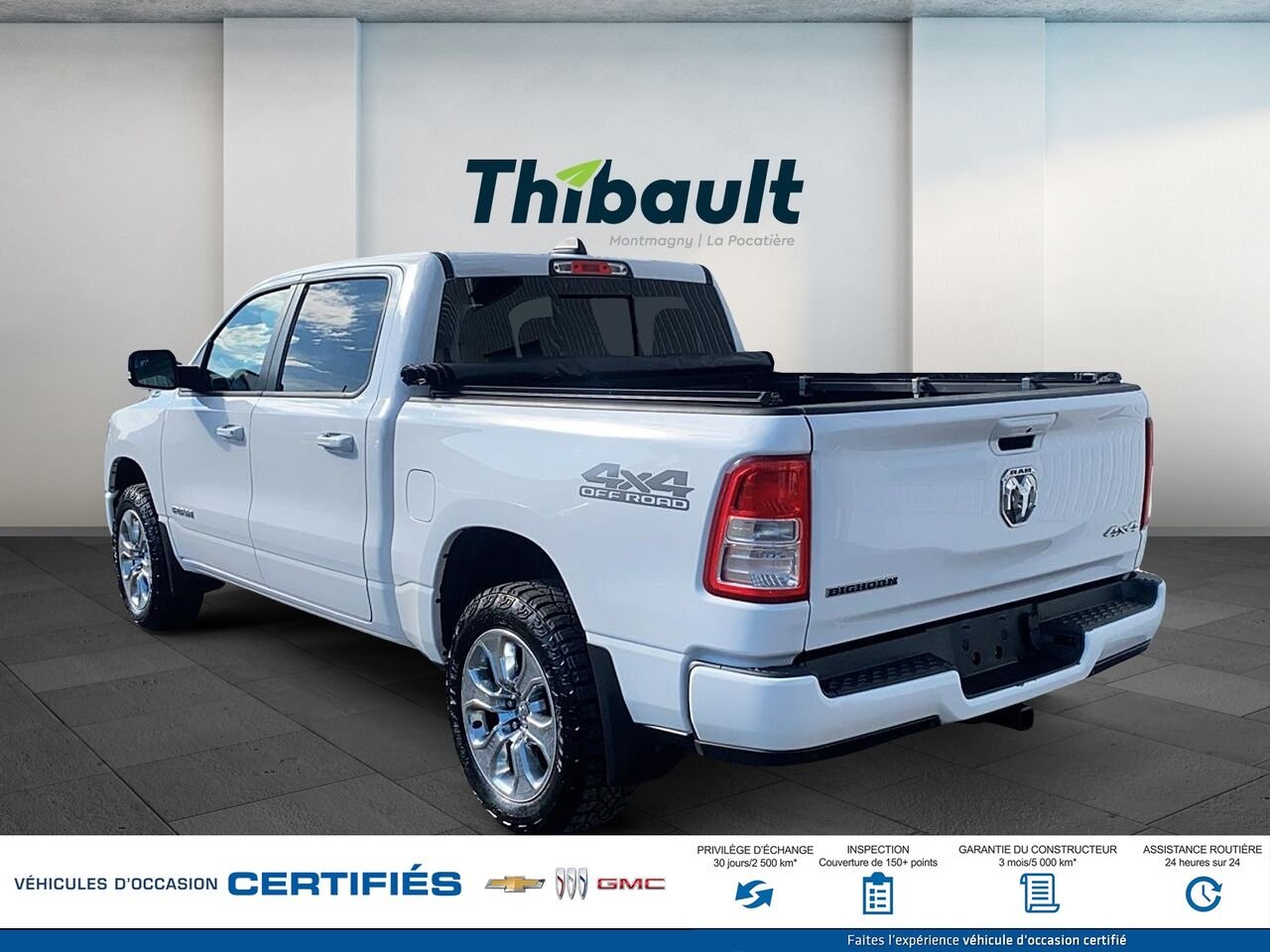RAM 1500 BIG H Big Horn cabine d'équipe 4x4 caisse de 5 pi 7 po 2020 Blanc Montmagny - photo #3