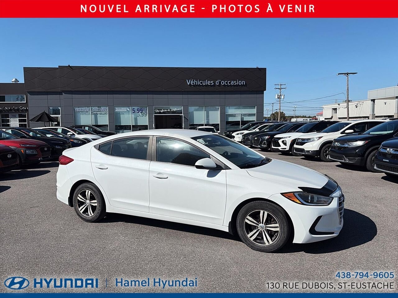 Hyundai Elantra 2017 Blanc Saint-Eustache - photo #0