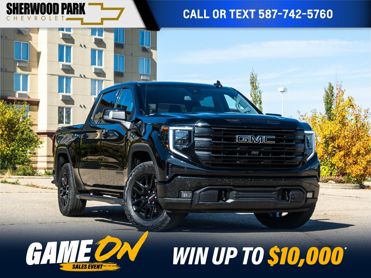2026 GMC Sierra 1500 4WD Crew Cab 147 Elevation Black Sherwood Park - photo #0