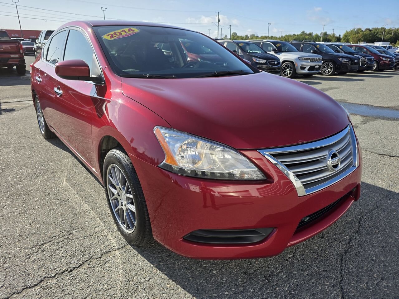Nissan Sentra Berline 4 portes, CVT SV 2014 Rouge Rouyn-Noranda - photo #8