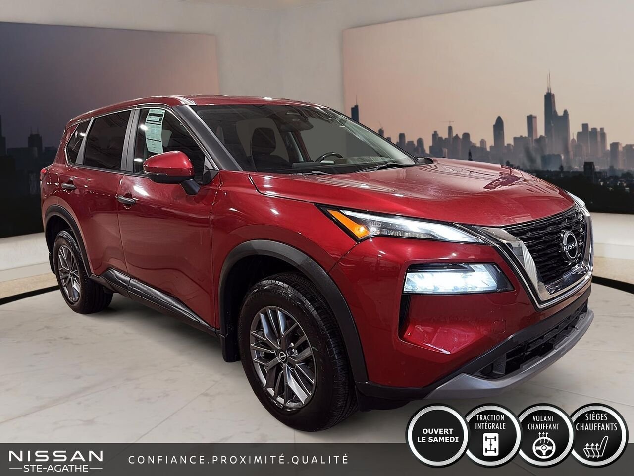 2023 Nissan Rogue Red Ste-Agathe des Monts - photo #2