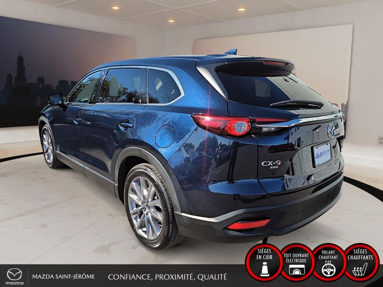 2022 Mazda CX-9 GS LUXURY | TOIT OUVRANT | CUIR | AWD Blue Saint-Jérôme - photo #8