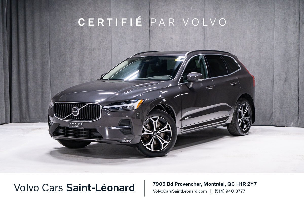 2022 Volvo XC60 B6 MOMENTUM PREMIUM CLIMAT HARMAN KARDON Grey Montreal - photo #0