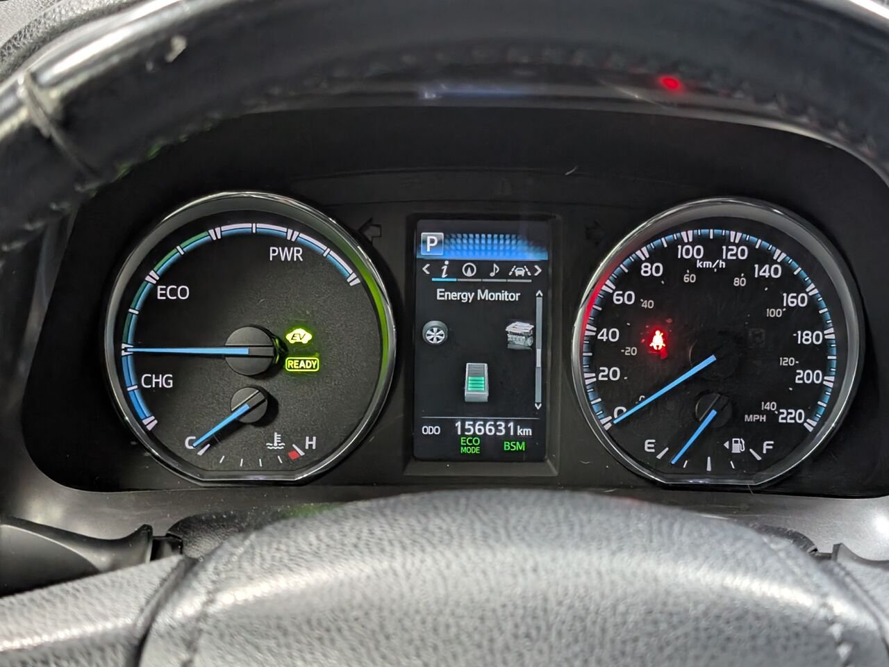 Toyota RAV4 Hybride SE/SIÈGES CHAUFFANTS/VOLANT CHAUFFANT/TOIT OUVRANT/AC/BLUETOOTH/CAMERA DE RECUL 2017 Bleu orage électrique Sherbrooke - photo #15