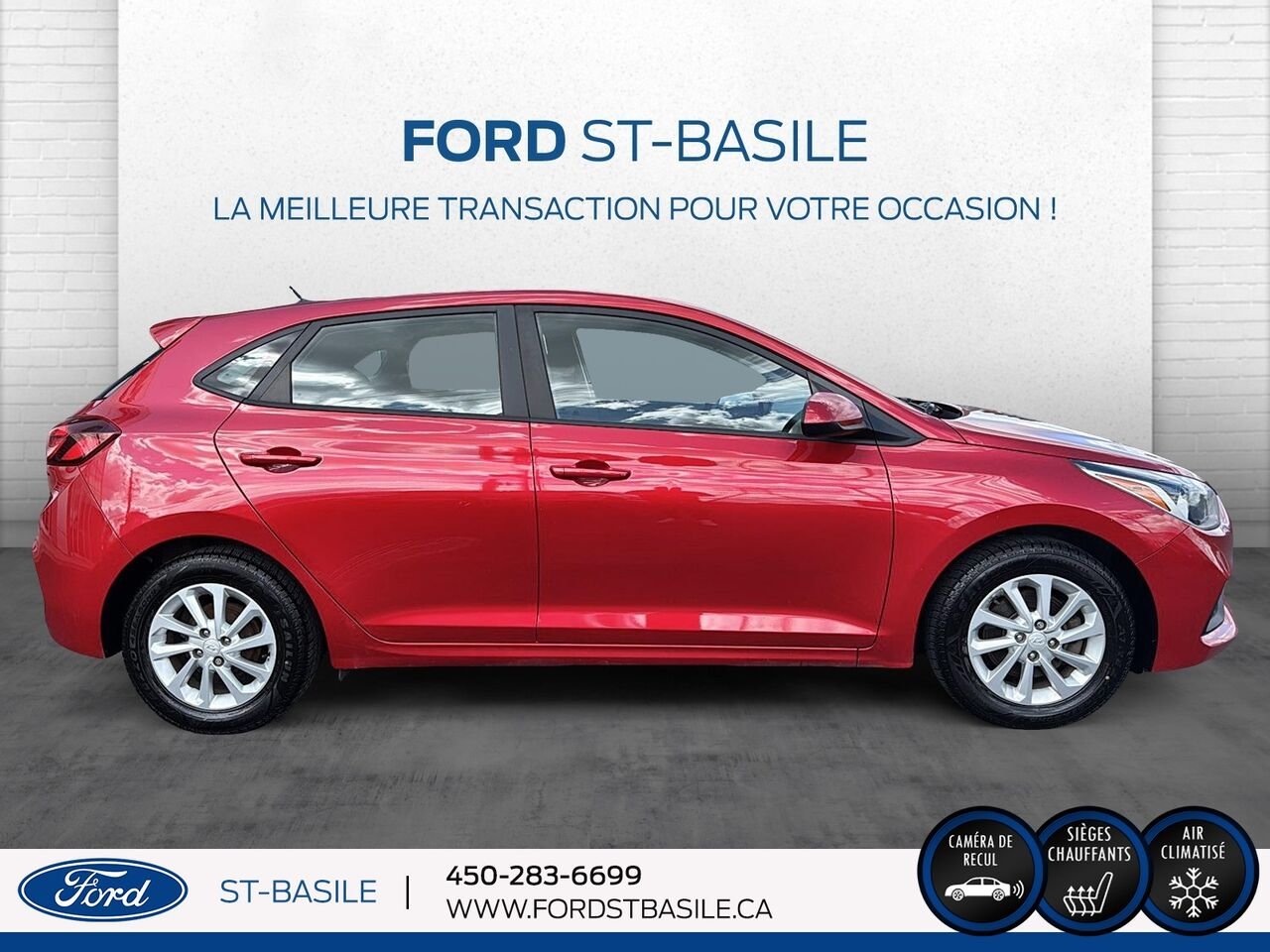 2019 HYUNDAI ACCENT Red Saint-Basile-le-Grand - photo #9